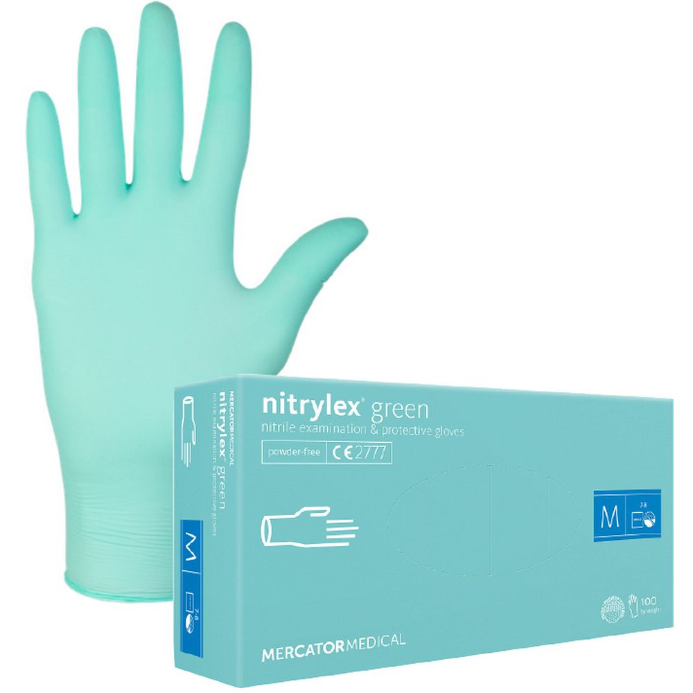 Gants Nitrylex® green nitrile, non poudrés